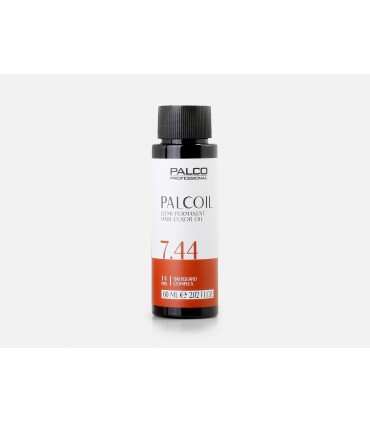 PALCOIL 7.44 Rubio medio cobrizo intenso - tinte Demipermanente en Aceite 60 ml